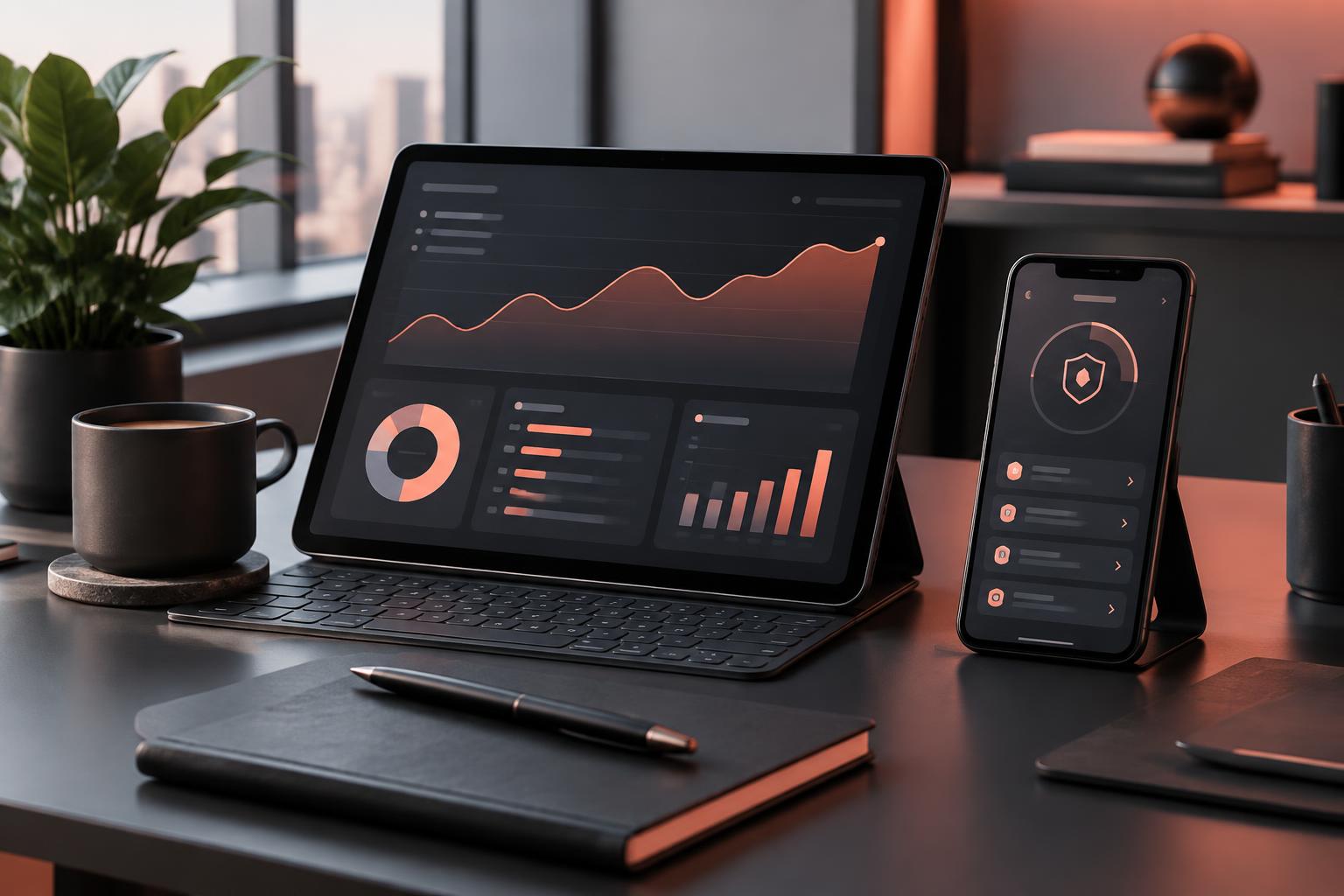 AccPortal trading workspace with account security tools